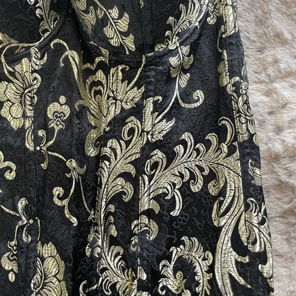 Elegant Black and Gold Bustier Size S/M - Picture 3 of 7